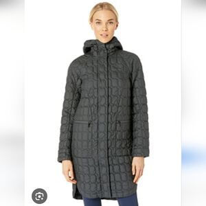 The North Face Black Women's Longline Thermoball Duster Lightweight Parka Size M